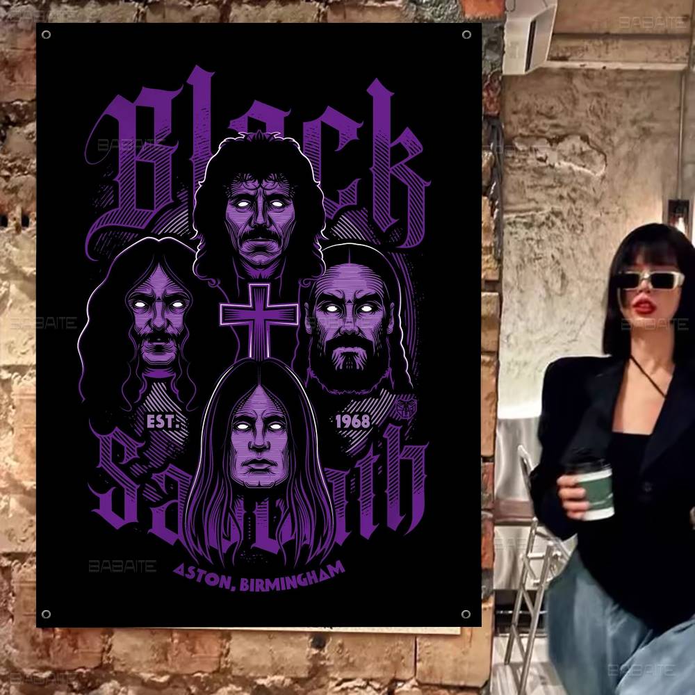 Commercial Banner Printing - Flaga reklamowa Black Sabbath Heavy Metal