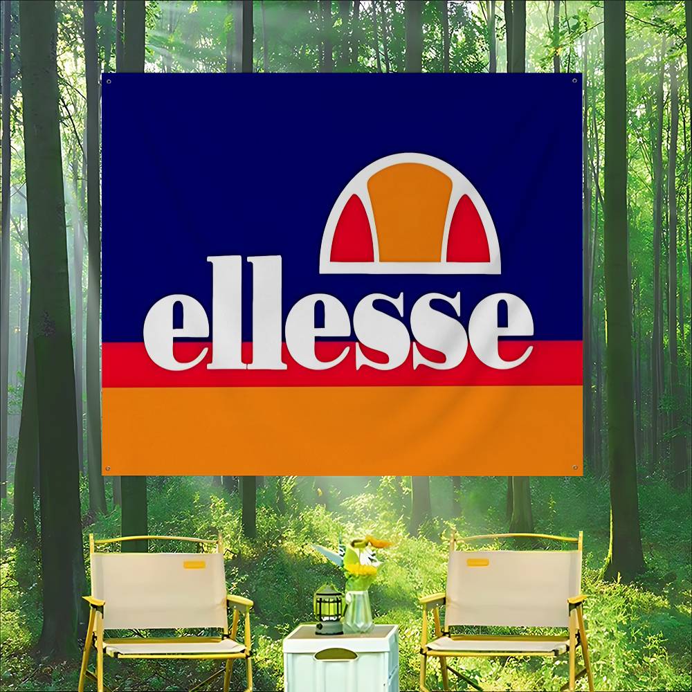 Commercial Banner Printing - E-Ellesse Logo Zaawansowane Nadruki Reklamowe Flaga