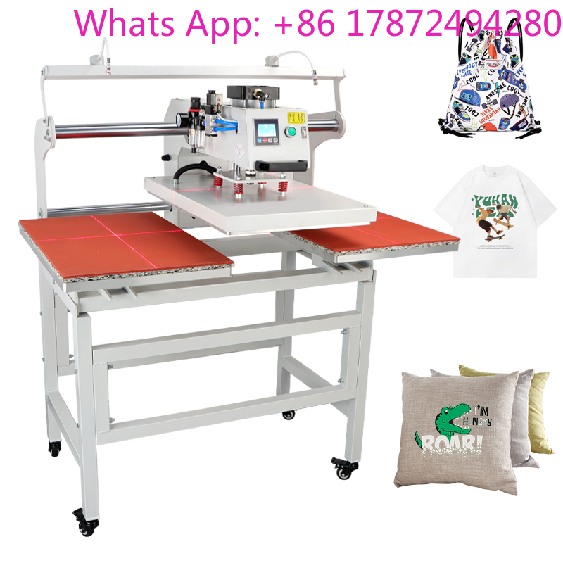 Commercial Shirt Printing Machine - Elektryczna prasa termotransferowa z podwójnymi płytkami