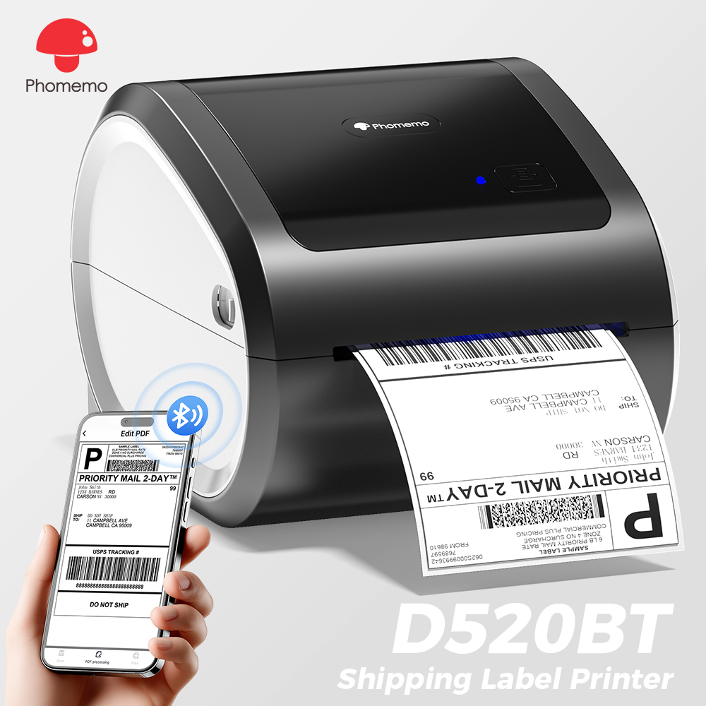 Commercial Shirt Printing Machine - Phomemo D520BT Bezprzewodowa Bluetooth Termiczna Drukarka