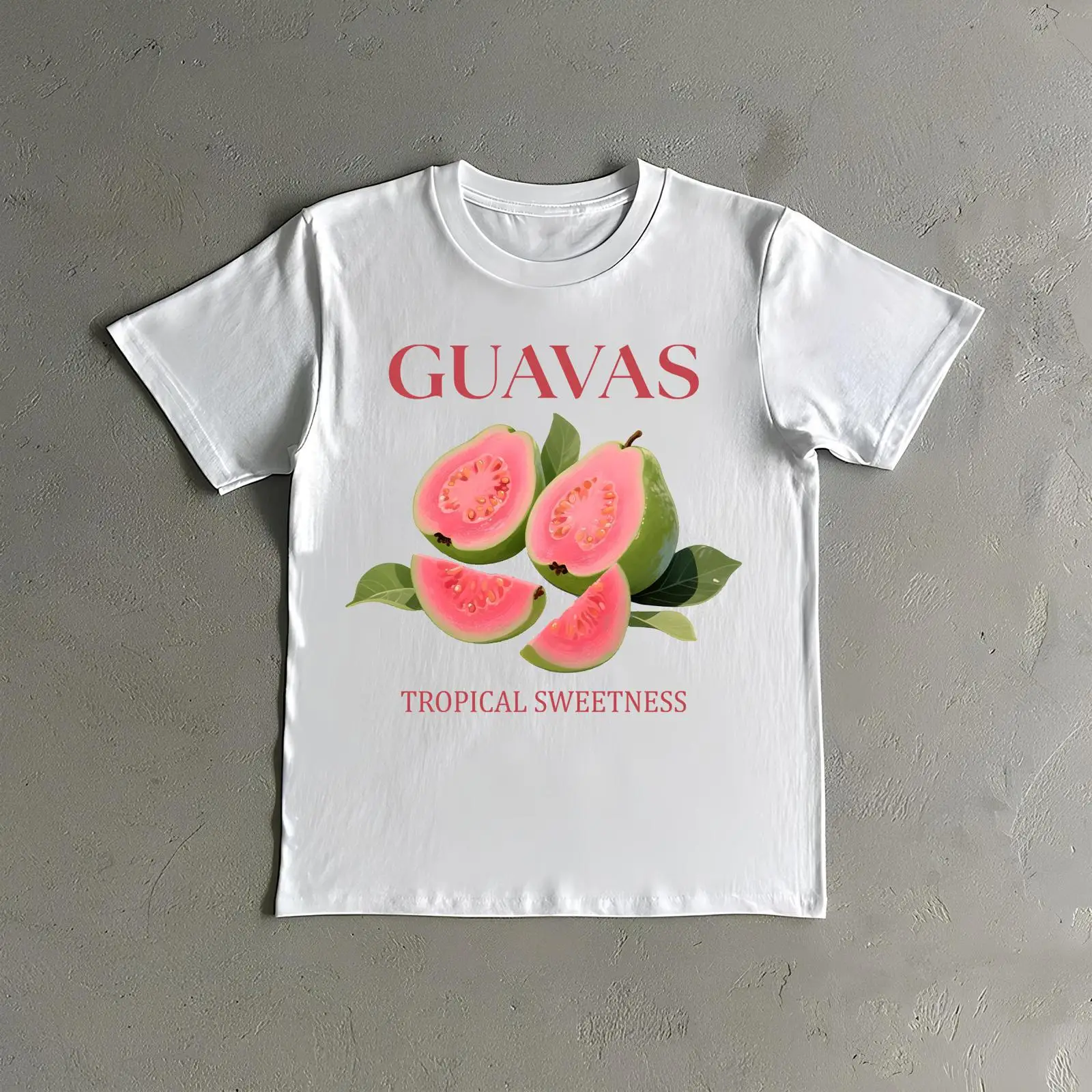 Commercial Printing And Graphics - Koszulka Vintage Guavas Retro Reklama Miękka