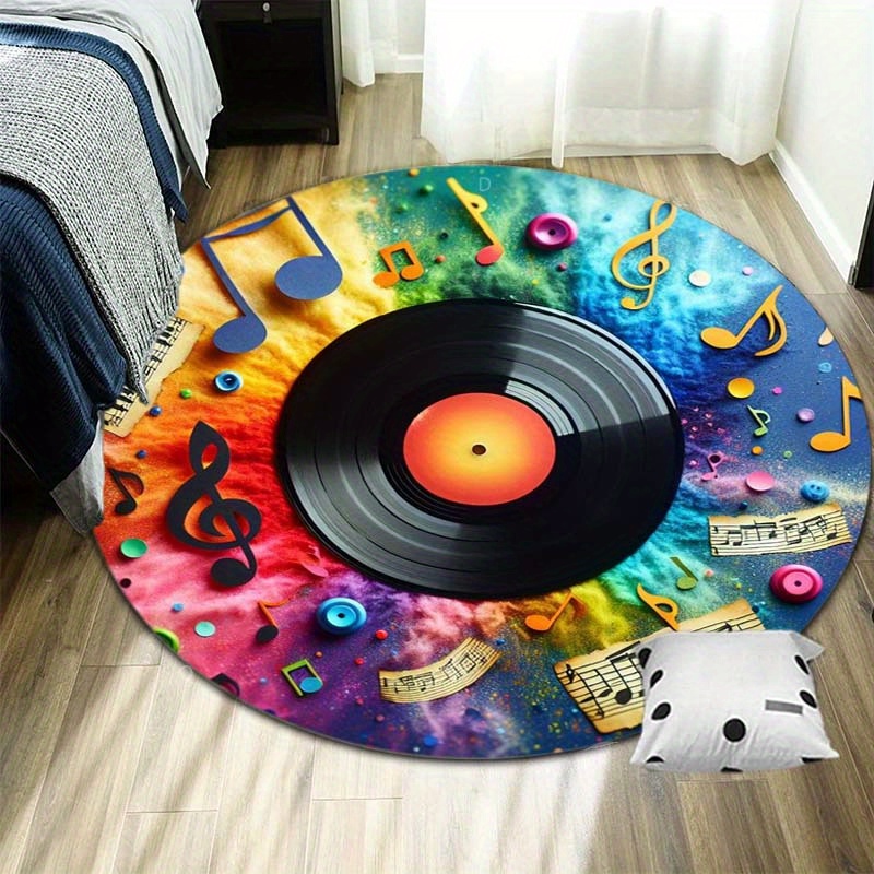 Commercial Vinyl Printing Machine - Okrągły dywan z winylu z motywem