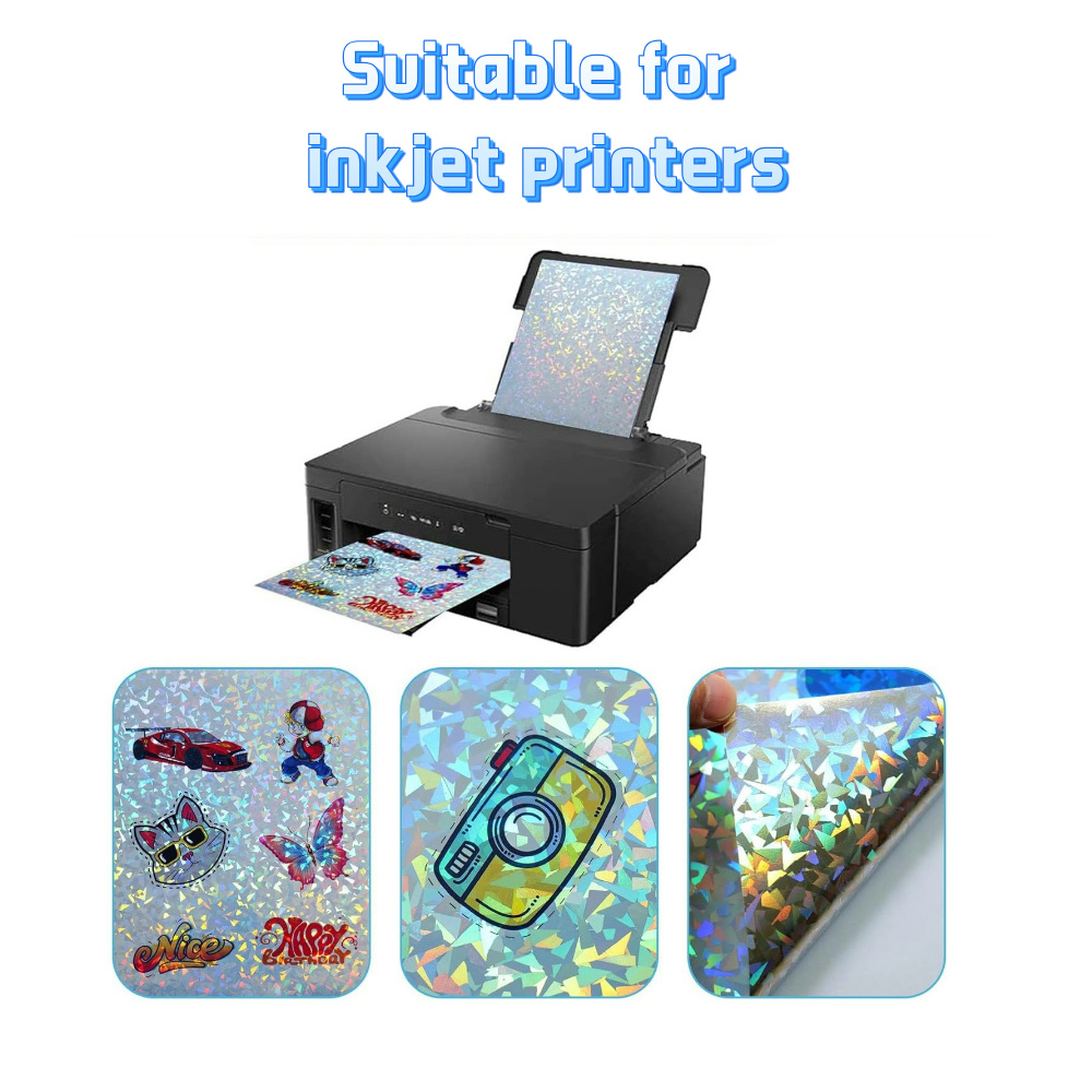 10 arkuszy holograficznego pap – Commercial Vinyl Printing recenzja i cena