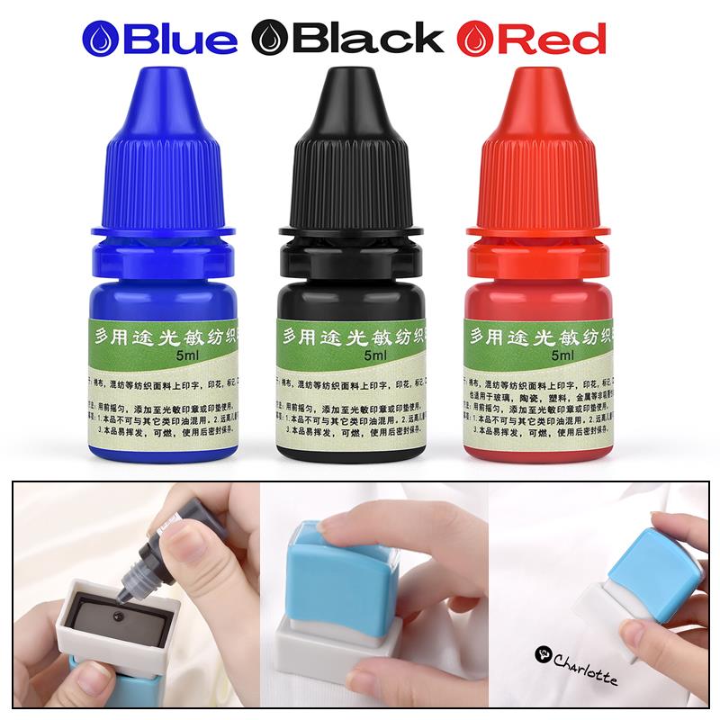 5ml Niebieski Czerwony Czarny  – Direct To Garment Ink recenzja i cena
