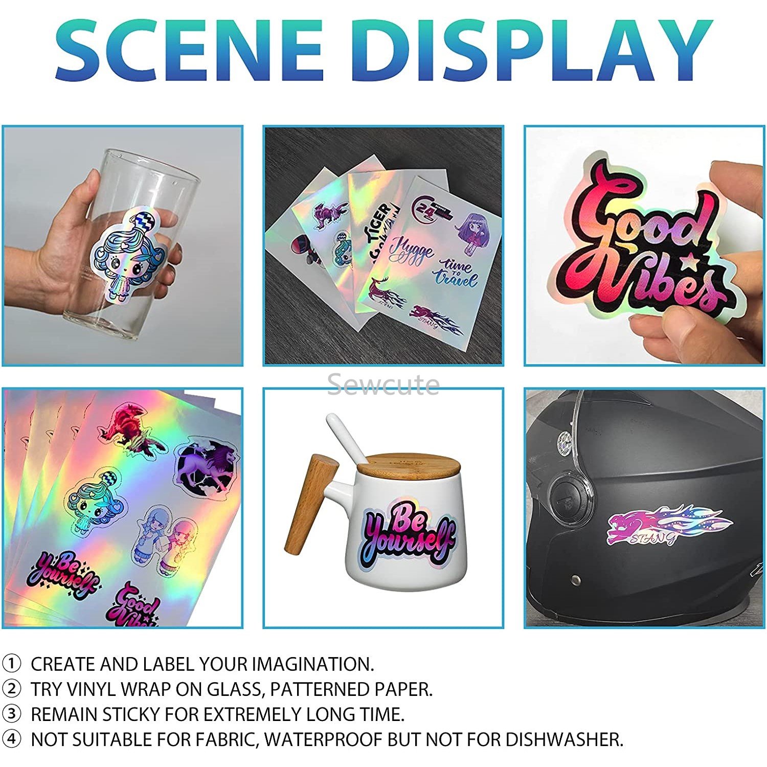 10 arkuszy holograficzne nakle – Commercial Vinyl Printing recenzja i cena